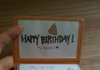 생일날 동생의 카드지갑 편지!