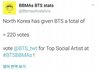 북한에서 방탄 빌보드 투표ㅋㅋㅋ