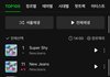 탑백에 뉴진스 곡만 10곡