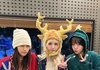 크리스마스룩 입은 전소미 김도연 최유정