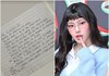 '활동중단' 뉴진스 혜인, 자필편지 "마음의 짐 덜어줘 고마워"