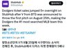 방탄 뷔 시구 확정 소식에 다저스 티켓 판매 5배 폭증…