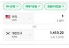 환율 1413원.한국 경제 나락중