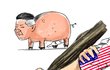 욕구불만돼지는 몽둥이로....
