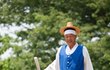 민속촌 줄타기의 시작하는 모습