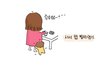 [육아일기카툰]껌딱지 아기