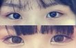 중3 눈화장 전후