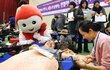 진짜뜨거운사랑 실천하는 국제위러브유운동본부(장길자회장님)의 헌혈하나둘운동
