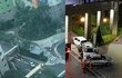 주차위반 스티커 붙였다고 승용차로 아파트 주차장 입구 막은 여성 차주