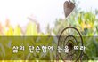 삶의 단순함에 눈을 뜨라~