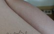 허벅지 고영이 타투 귀엽지