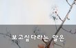 보고싶다라는 말은~