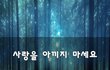 사랑을 아끼지 마세요~