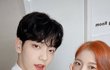 오늘자 뮤뱅 셀카 + 아린 염색