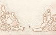 크리스마스 디자인 카빙-가죽 공예