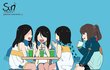 마음의 '슬픔'을 표현한 일러스트