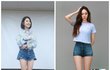 어느쪽 다리가 예뻐보여?