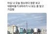 오늘  청소하다 창문 열었는데...