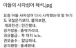아들이 사자성어를 잘 배웠어..