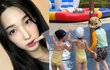 "엄마 빈자리 느껴지지 않게"…율희, 삼남매와 수영장 데이트 '행복한 시간'