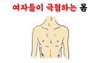 여자 가슴이 남자 몸매로 치면 이런 느낌일듯
