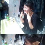 싸인회장서 본 김미려 어색한 <b>미소</b> 직찍