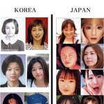 한국과 일본 연예인 성형비교