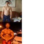헬스 6개월전과 현재
