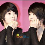 숏커트하니 청순한 김혜수, 영화 <b>제작</b>발표회에서