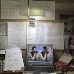 취직준비하는분의 <b>책상</b>입니다.