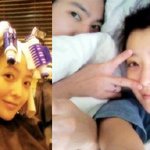 김희선 남편과 함께 침대에서 <b>쌩얼</b> 셀카