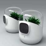 식물을 이용한 공기청정기 디자인도 굿!