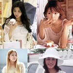 얼금설금 그물<b>니트</b> 입은 여자 연예인들