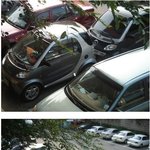 길에다 넘 귀엽게 <b>주차</b>한 차