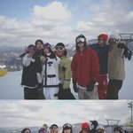 빅뱅멤버 스키장에서....