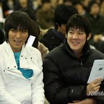 박태환과 탑 단국대 <b>입학식</b>에서 직찍