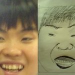 개그맨 정명훈씨가 그렸다는 박지선초상화