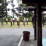 오늘 학교 잔디밭에서