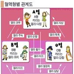 <b>국내</b> <b>최초</b> 혈액형 관계도