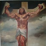 유명 화가의 초강력 '근육맨' 예수 작품 화제