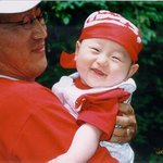 우리아이 붉은 <b>악마</b> 시절 웃는 모습