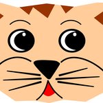 고양이 얼굴<b>모형</b>