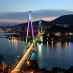 <b>돌산</b>공원에서 바라본 <b>돌산</b>대교 전경