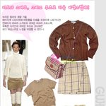 버버리 니트+스커트+<b>부츠</b>로 더욱 여성스럽게
