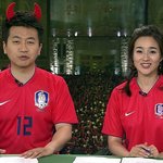 신성일, 김보민 아나운서의 <b>국대</b> 유니폼 입은 모습