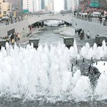 청계천에 <b>분수</b>가....