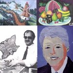 세계 유일, 그림 그리는 완전 시각 장애인