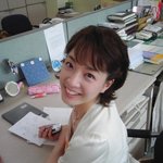 노현정 아나운서 <b>책상</b>에서 직찍