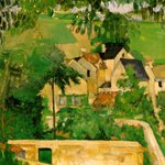 세잔[1873] study - landscape <b>at</b> auvers