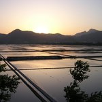 변산반도의 <b>염전</b>과 노을